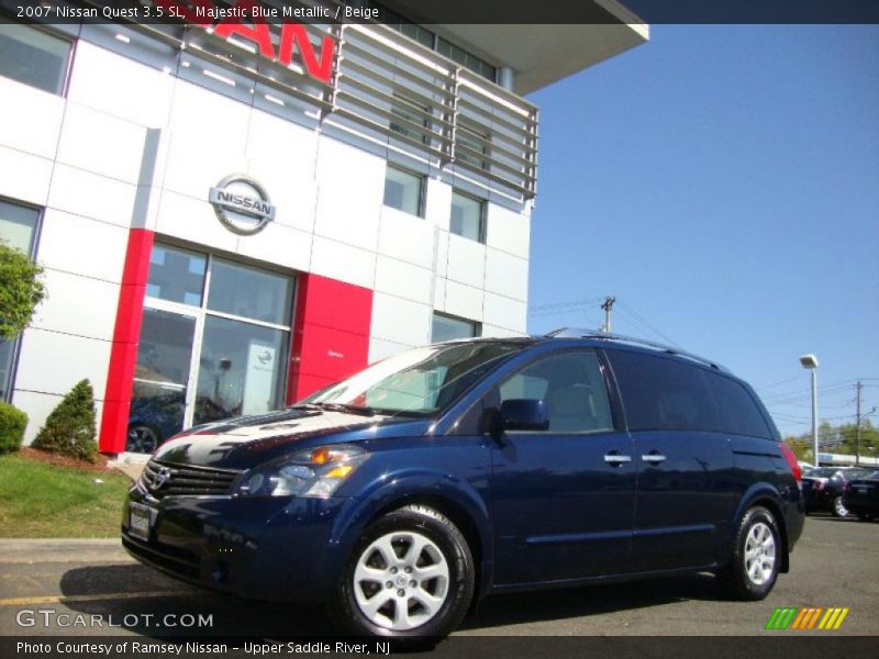 Majestic Blue Metallic / Beige 2007 Nissan Quest 3.5 SL