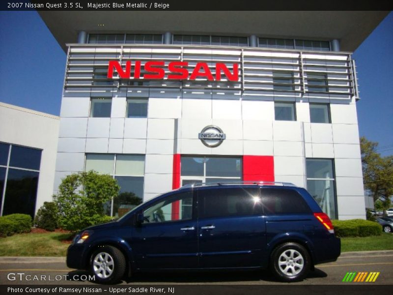 Majestic Blue Metallic / Beige 2007 Nissan Quest 3.5 SL