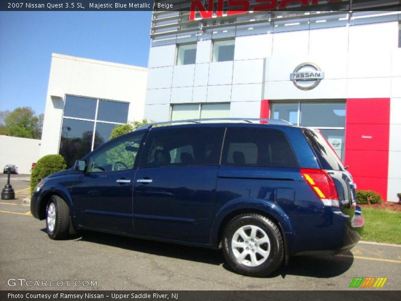 Majestic Blue Metallic / Beige 2007 Nissan Quest 3.5 SL