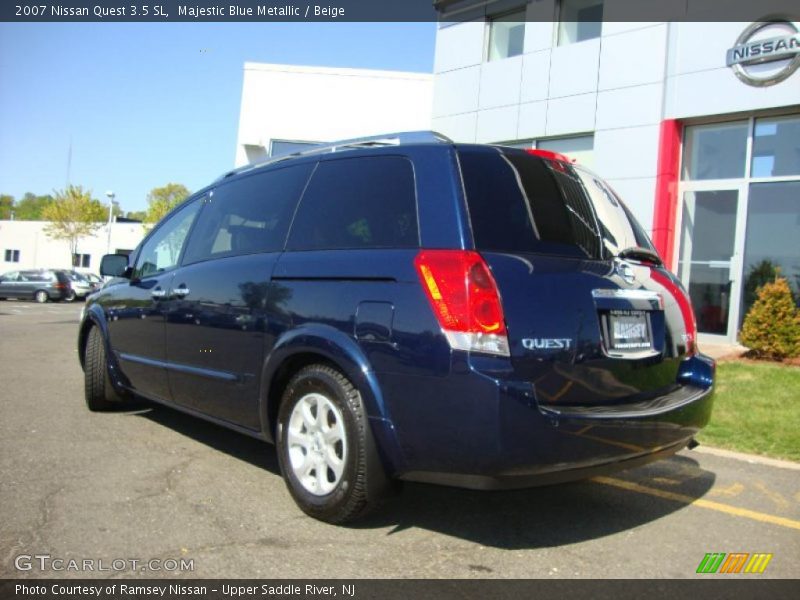 Majestic Blue Metallic / Beige 2007 Nissan Quest 3.5 SL