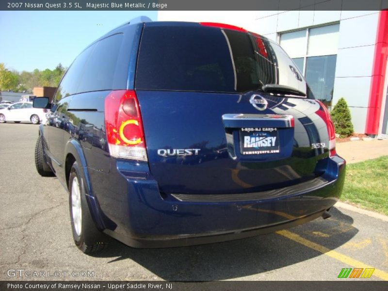Majestic Blue Metallic / Beige 2007 Nissan Quest 3.5 SL