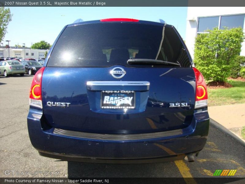 Majestic Blue Metallic / Beige 2007 Nissan Quest 3.5 SL