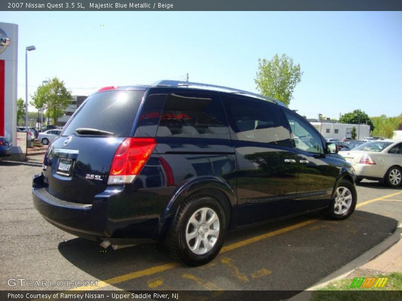 Majestic Blue Metallic / Beige 2007 Nissan Quest 3.5 SL