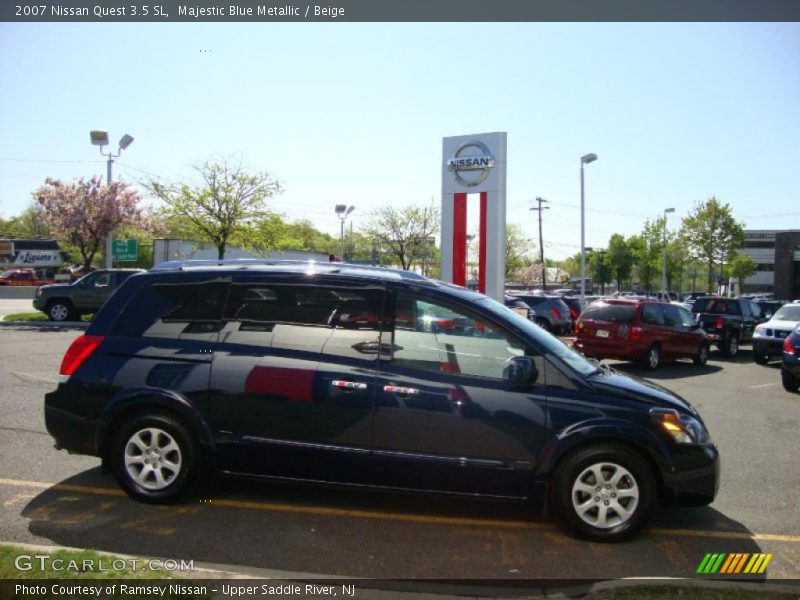 Majestic Blue Metallic / Beige 2007 Nissan Quest 3.5 SL