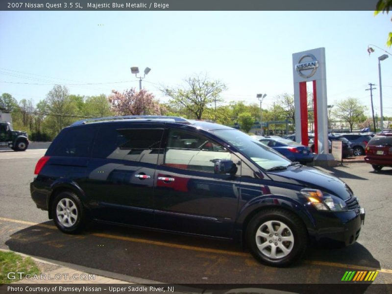 Majestic Blue Metallic / Beige 2007 Nissan Quest 3.5 SL