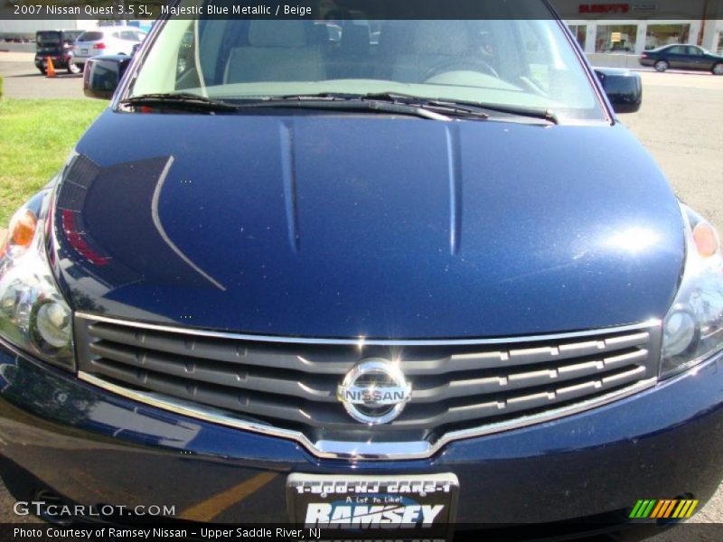 Majestic Blue Metallic / Beige 2007 Nissan Quest 3.5 SL