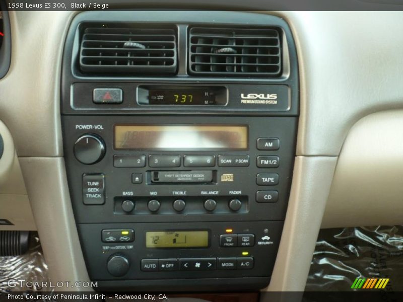 Black / Beige 1998 Lexus ES 300