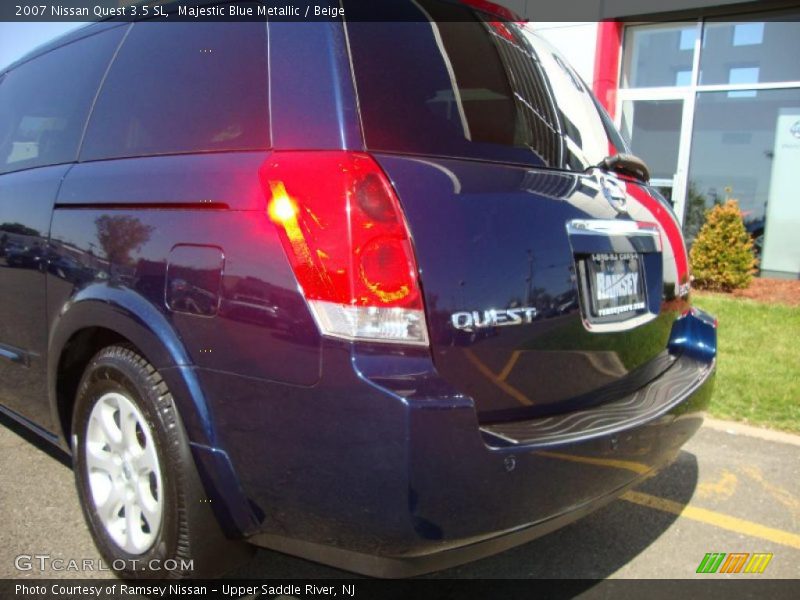 Majestic Blue Metallic / Beige 2007 Nissan Quest 3.5 SL