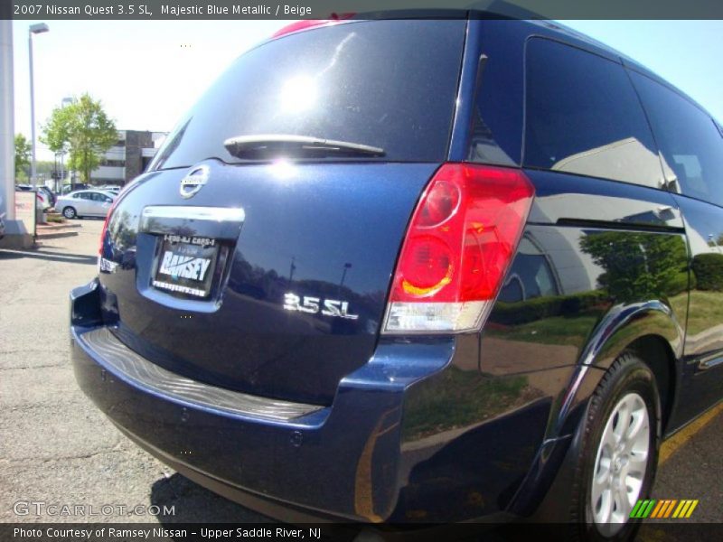 Majestic Blue Metallic / Beige 2007 Nissan Quest 3.5 SL
