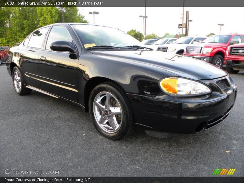 Black / Dark Pewter 2003 Pontiac Grand Am SE Sedan