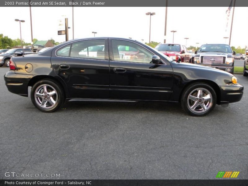 Black / Dark Pewter 2003 Pontiac Grand Am SE Sedan