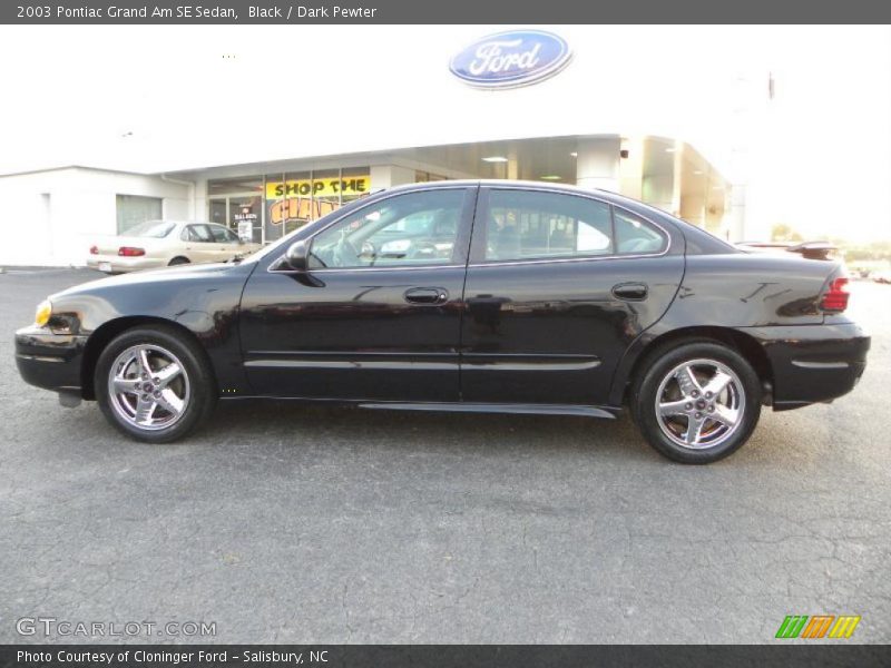 Black / Dark Pewter 2003 Pontiac Grand Am SE Sedan