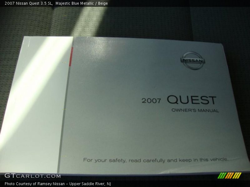 Majestic Blue Metallic / Beige 2007 Nissan Quest 3.5 SL