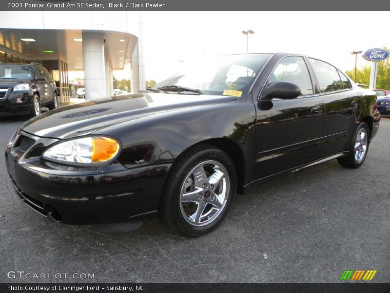 Black / Dark Pewter 2003 Pontiac Grand Am SE Sedan