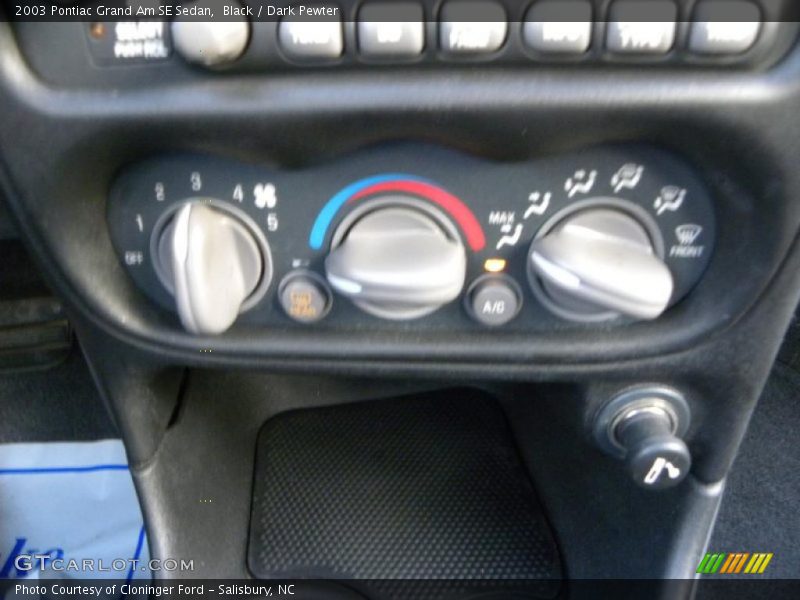 Black / Dark Pewter 2003 Pontiac Grand Am SE Sedan