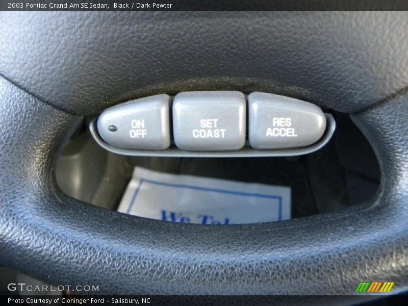 Black / Dark Pewter 2003 Pontiac Grand Am SE Sedan