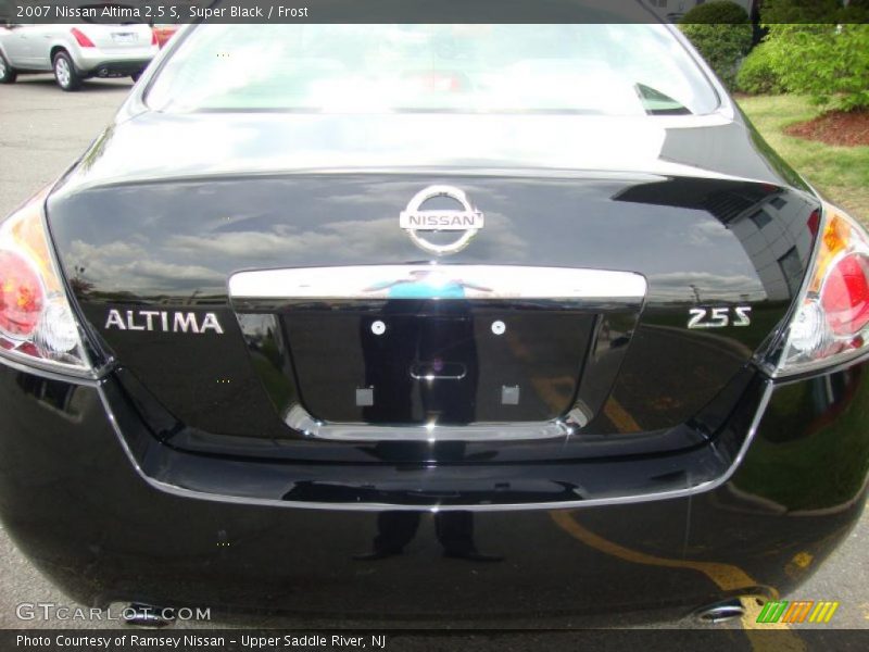 Super Black / Frost 2007 Nissan Altima 2.5 S