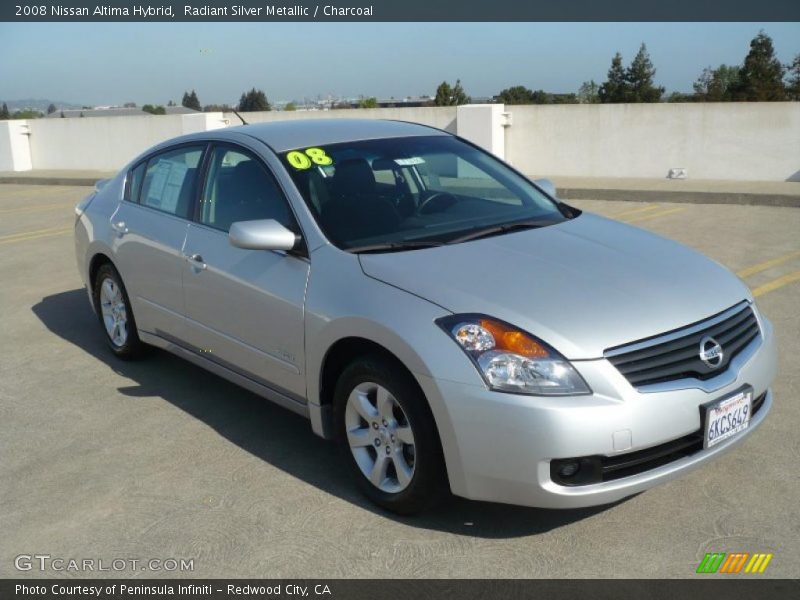 Radiant Silver Metallic / Charcoal 2008 Nissan Altima Hybrid