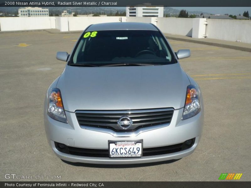 Radiant Silver Metallic / Charcoal 2008 Nissan Altima Hybrid