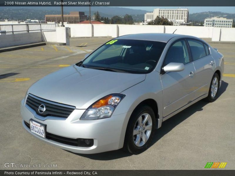 Radiant Silver Metallic / Charcoal 2008 Nissan Altima Hybrid