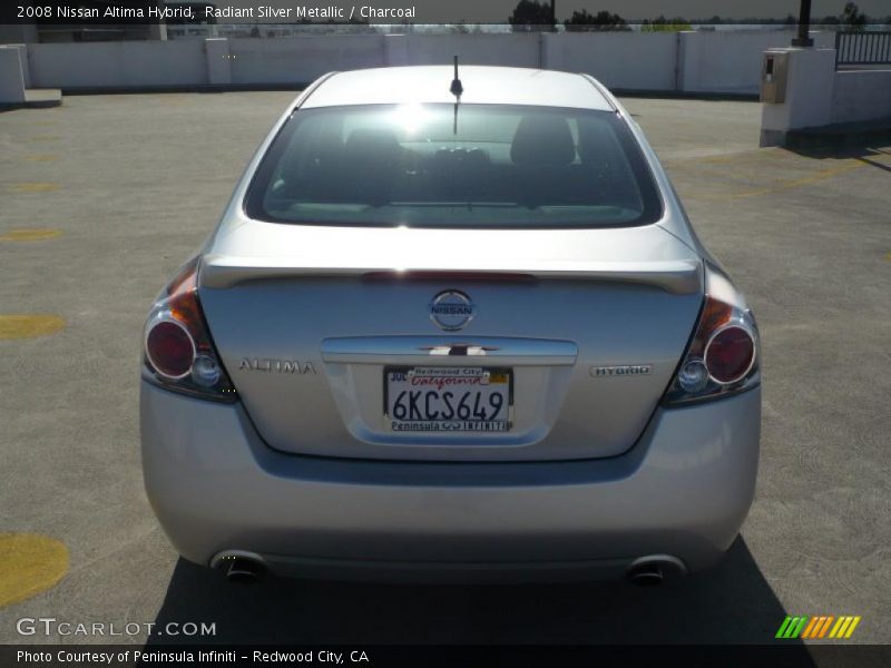 Radiant Silver Metallic / Charcoal 2008 Nissan Altima Hybrid