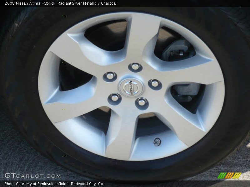 Radiant Silver Metallic / Charcoal 2008 Nissan Altima Hybrid