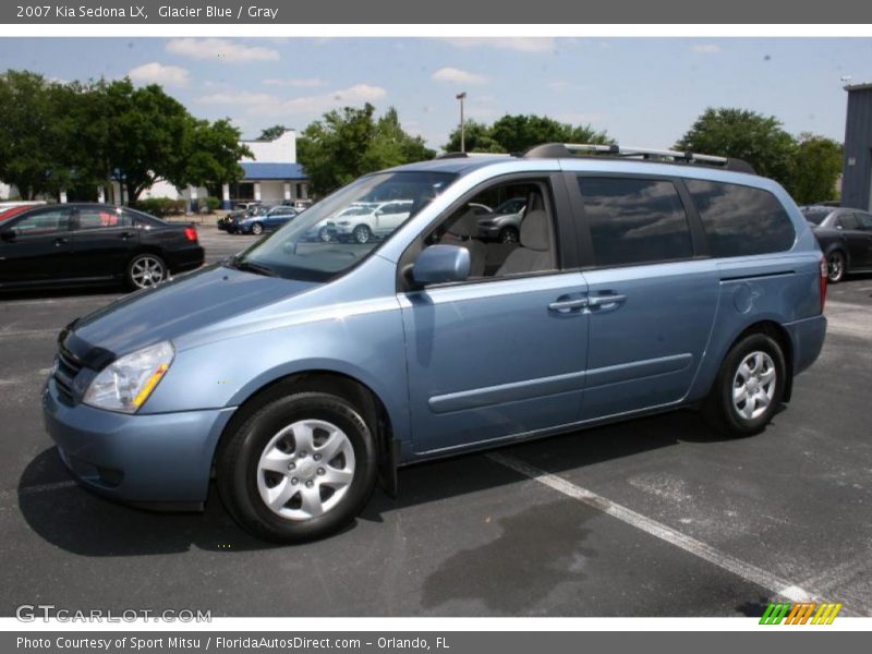 Glacier Blue / Gray 2007 Kia Sedona LX