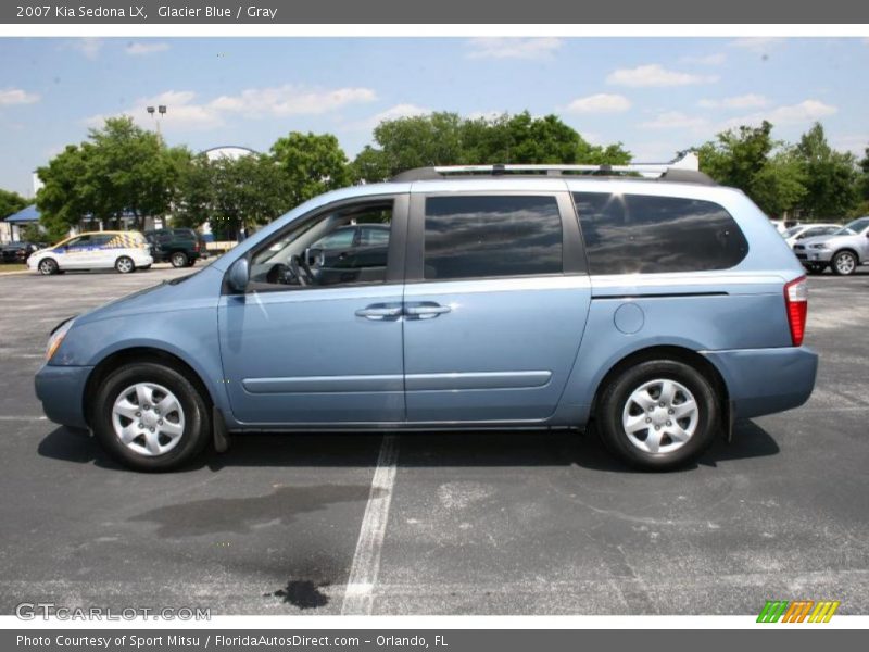 Glacier Blue / Gray 2007 Kia Sedona LX
