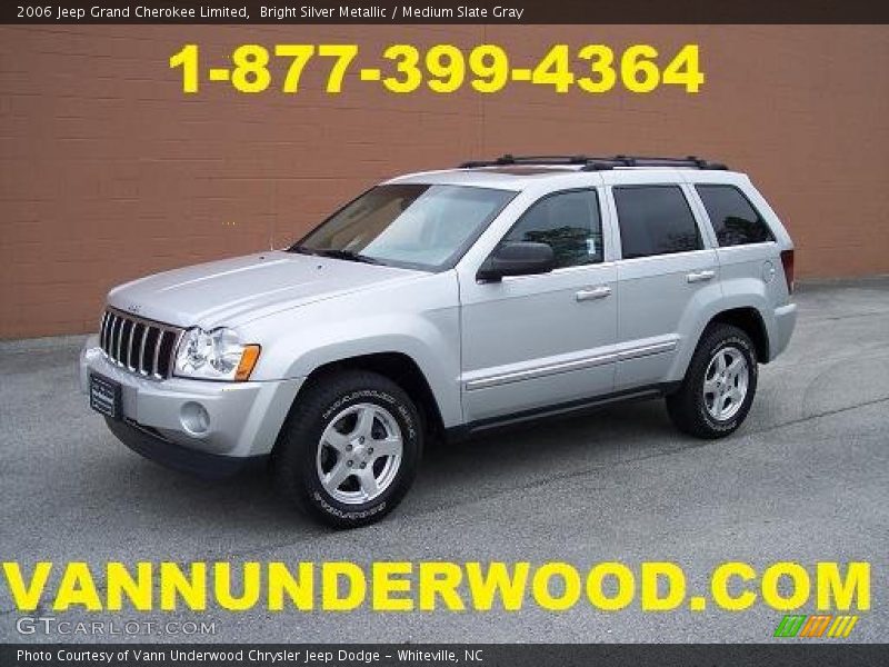 Bright Silver Metallic / Medium Slate Gray 2006 Jeep Grand Cherokee Limited