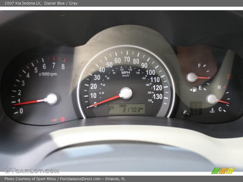 Glacier Blue / Gray 2007 Kia Sedona LX