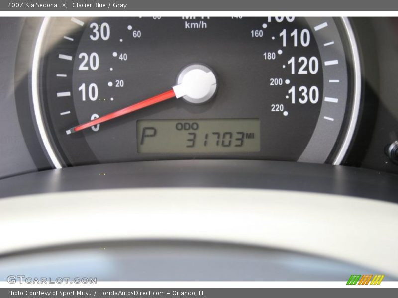 Glacier Blue / Gray 2007 Kia Sedona LX