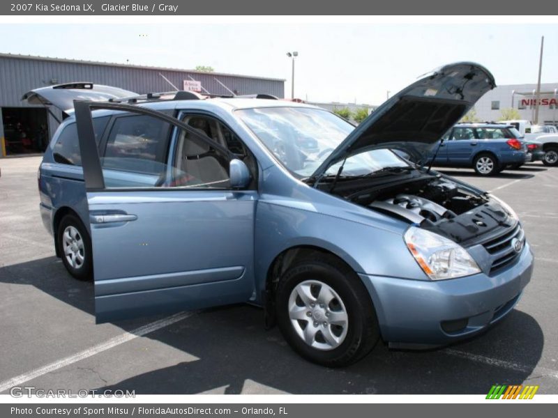 Glacier Blue / Gray 2007 Kia Sedona LX