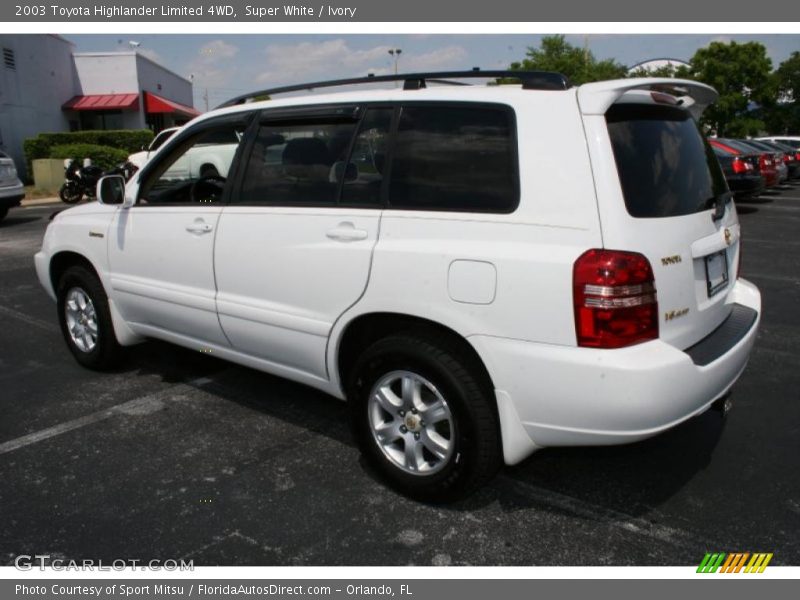 Super White / Ivory 2003 Toyota Highlander Limited 4WD