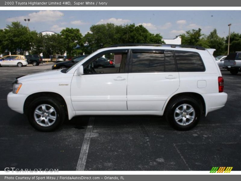 Super White / Ivory 2003 Toyota Highlander Limited 4WD