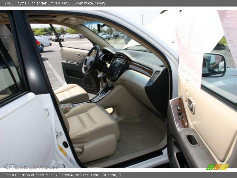 Super White / Ivory 2003 Toyota Highlander Limited 4WD