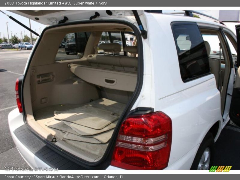 Super White / Ivory 2003 Toyota Highlander Limited 4WD