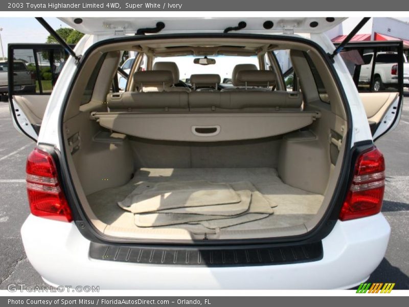 Super White / Ivory 2003 Toyota Highlander Limited 4WD