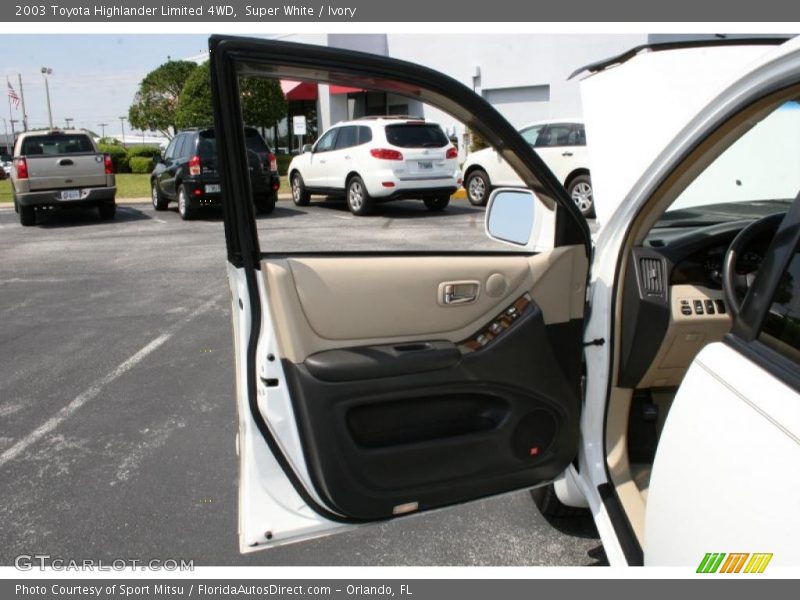 Super White / Ivory 2003 Toyota Highlander Limited 4WD