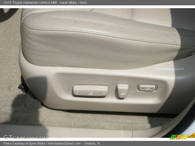 Super White / Ivory 2003 Toyota Highlander Limited 4WD