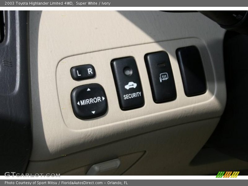 Super White / Ivory 2003 Toyota Highlander Limited 4WD