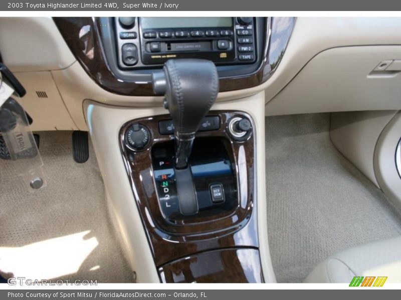 Super White / Ivory 2003 Toyota Highlander Limited 4WD
