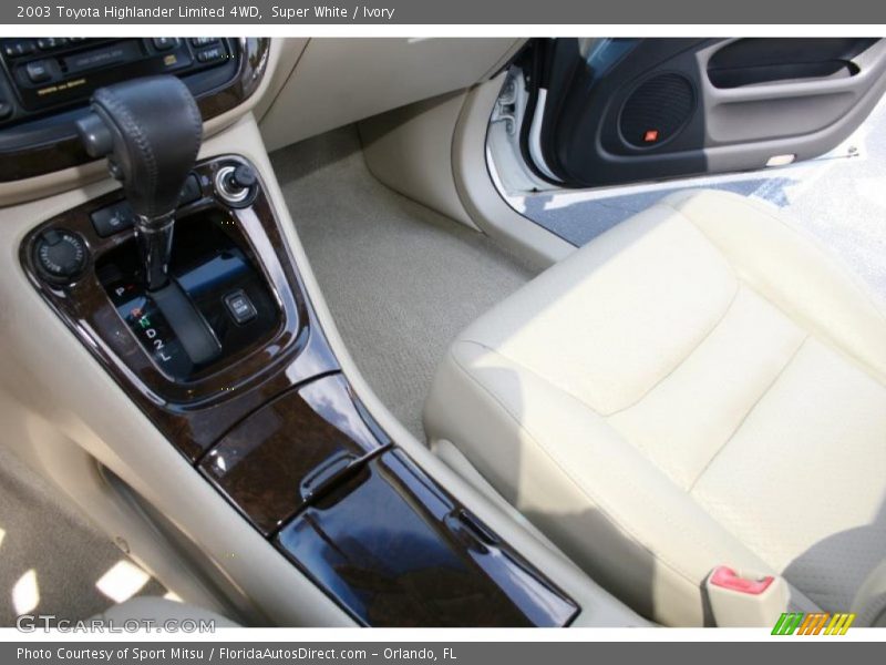 Super White / Ivory 2003 Toyota Highlander Limited 4WD