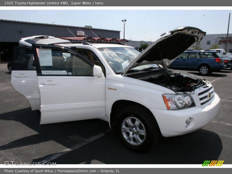 Super White / Ivory 2003 Toyota Highlander Limited 4WD