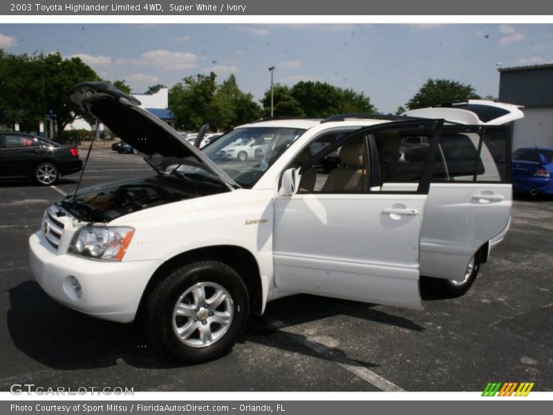 Super White / Ivory 2003 Toyota Highlander Limited 4WD
