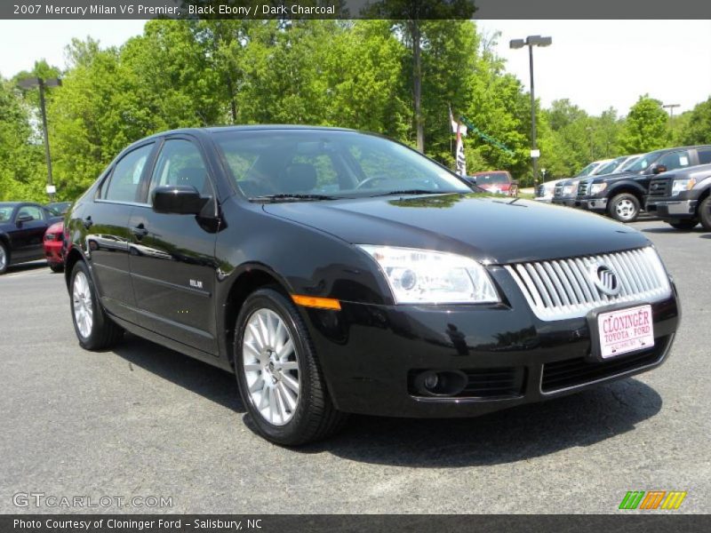 Black Ebony / Dark Charcoal 2007 Mercury Milan V6 Premier