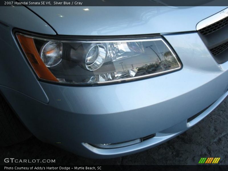 Silver Blue / Gray 2007 Hyundai Sonata SE V6