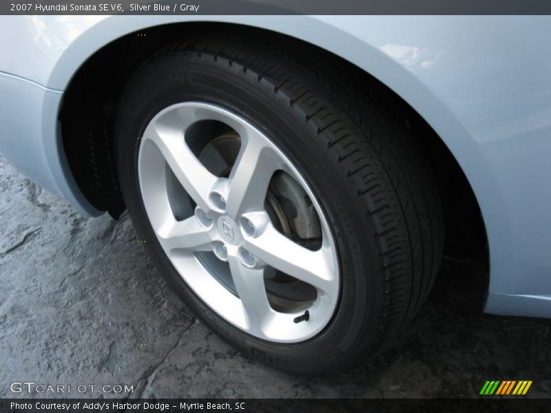 Silver Blue / Gray 2007 Hyundai Sonata SE V6