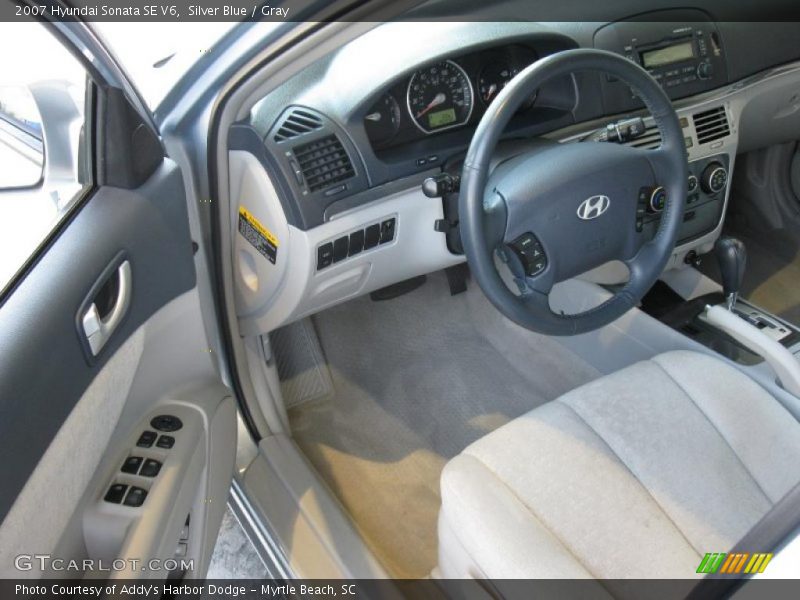 Silver Blue / Gray 2007 Hyundai Sonata SE V6
