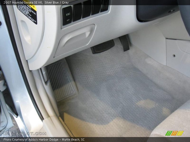 Silver Blue / Gray 2007 Hyundai Sonata SE V6