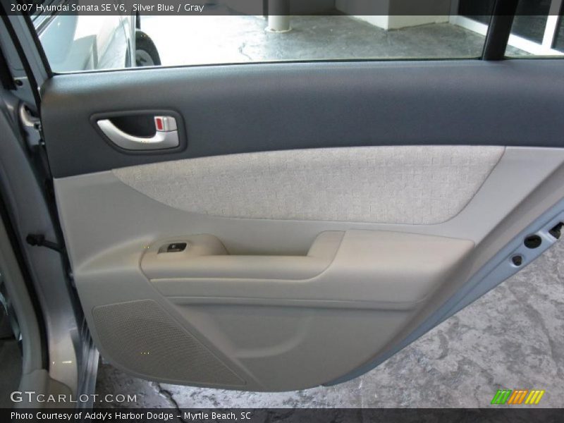 Silver Blue / Gray 2007 Hyundai Sonata SE V6